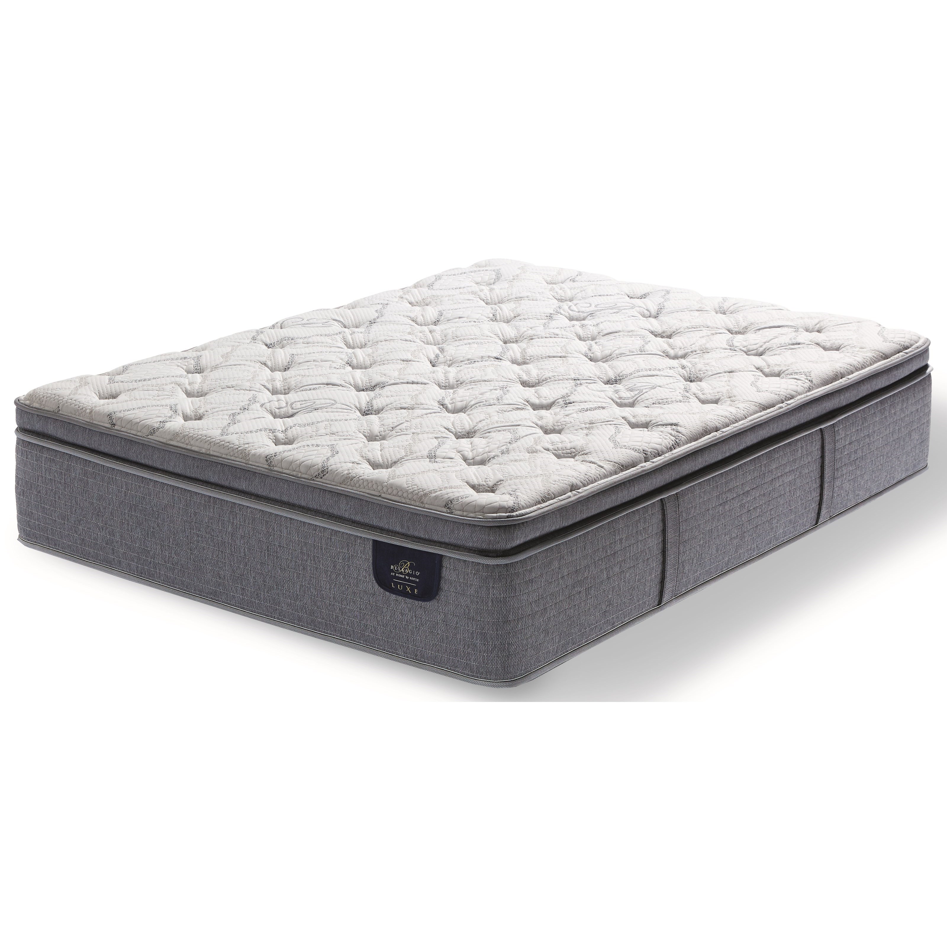 Serta Bellagio Dolce Sonno Plush PlushPT K King Plush Pillow Top Hybrid Mattress Fashion Furniture Mattresses